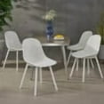 thumbnail image 2 of GDF Studio Yazmeen Outdoor Modern Dining Chairs, Set of 4, White, 2 of 10