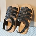 thumbnail image 4 of Karoyedx Little Girls Dress Sandals Toddler Girl Sandals Little Kids Summer Dress Shoes Open Toe Flats Princess Sandals for School Beach Party Black Size,11, 4 of 6