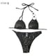 thumbnail image 2 of Traje de baño Bikini sexy sin espalda con cordones para mujer traje de baño de comercio exterior con abertura, 2 of 7