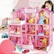 thumbnail image 3 of Casa de muñecas para niña, Villa, Castillo de princesa, casa de juegos para niños, juguetes ensamblados de simulación, regalos para cumpleaños, 3 of 4