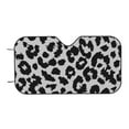 thumbnail image 7 of Picia Similar To Leopard Print Curved Windshield Sunshade Accordion Folding Style Auto Shade for Car Truck SUV Van Blocks UV Ray Sun Visor Protector -Medium, 7 of 7