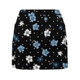 thumbnail image 7 of FASHOFT Tennis Skirts For Women Fashion Printed Double Layer Skort With Pockets Elastic For Outdoor Fitness Activities Womens Athletic Skirt Blue, 7 of 7