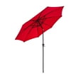 thumbnail image 1 of FLAME&SHADE 10 ft Outdoor Market Patio Table Umbrella with Fiberglass Rib Tips and Tilt, Red, 1 of 7