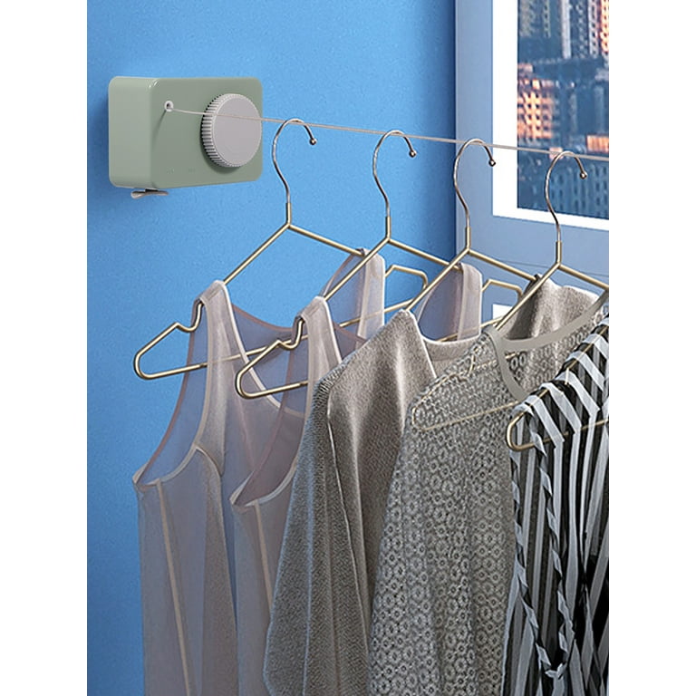 Pluokvzr Retractable Clothesline 4.2m Long Non Sagging Outdoor Clothes Line Heavy Duty Clothes Drying Laundry Line Wall Mount Spa, Men's, Size: Small