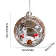 thumbnail image 3 of Uxgjfwu Glass Christmas Ball Ornaments, Clear Spherical Tree Decorations, Traditional Hanging Balls for Holiday Display, Party Decor, 3 of 6