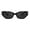 Black, variant on Retro Oval Foldable Polarized Sunglasses Women 90s Cat Eye Vintage Travel Driving Beach