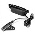 thumbnail image 2 of 5X -85 Negro Fonocaptor de Pozo de Sonido de 6 Agujeros con Correa de Potencia Jack de Extremo-Pin para Guitarra Acústica, 2 of 5