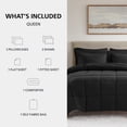 thumbnail image 2 of Mainstays Reversible Down Alternative 7-Piece Bed-in-a-Bag Set, Queen, Black, 2 of 10