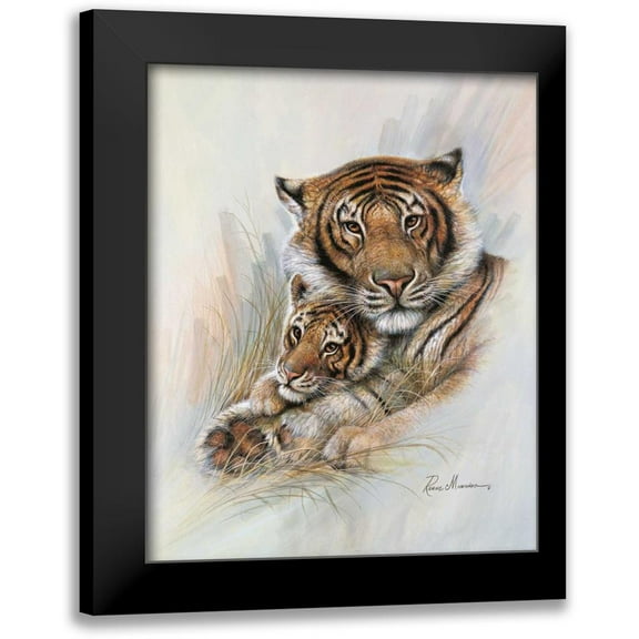 Manning, Ruane 12x14 Black Modern Framed Museum Art Print Titled - Safe and Sound