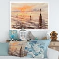 thumbnail image 3 of Designart 'Panorama of Venice Laguna Beach At Sunset' Nautical & Coastal Framed Art Print, 3 of 4