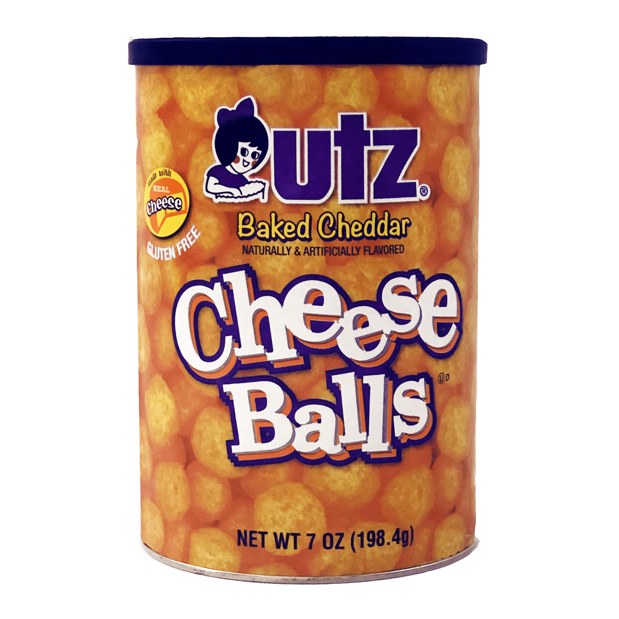 Utz Cheese Balls, 7 oz, Canister