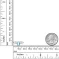 thumbnail image 4 of Gem Stone King 0.80 Ct Octagon Sky Blue Aquamarine 10K White Gold Solitaire Engagement Ring (Size 8), 4 of 4