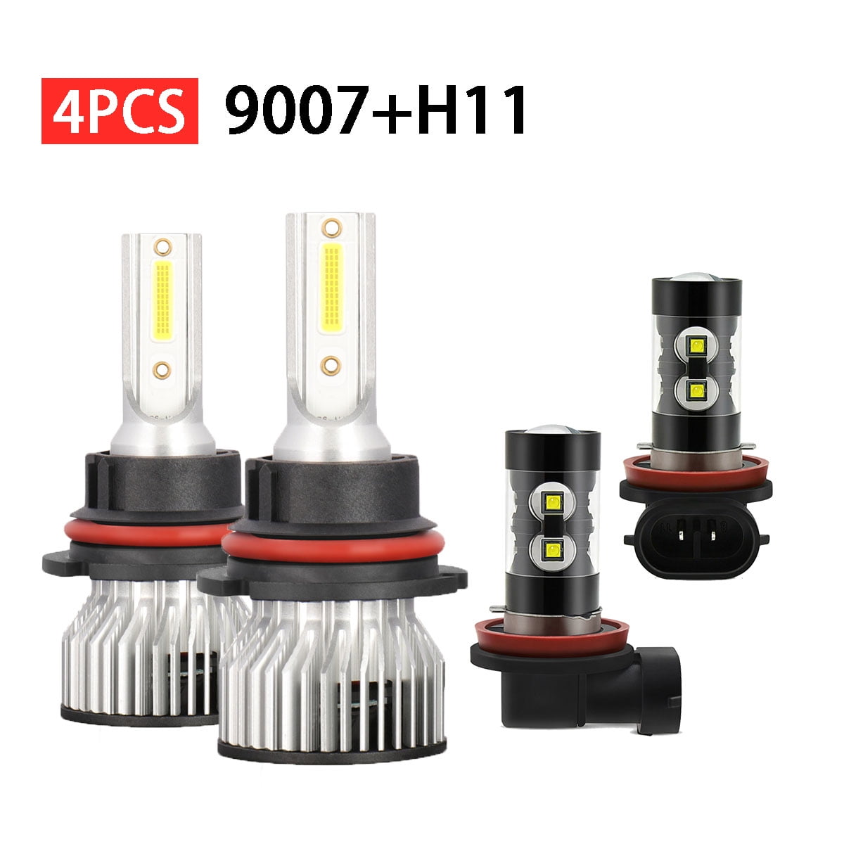 For Pontiac G5 2007-2010 - 4X 6000K LED Headlight High Low Beam + Fog ...