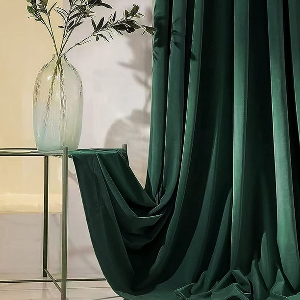 Hunter green curtains deals