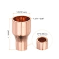 thumbnail image 2 of Uxcell Reducing Copper Coupling Fitting Straight with Sweat End, 1/2 x 1/4 Inch ID for Refrigeration Adapter, 2 of 6