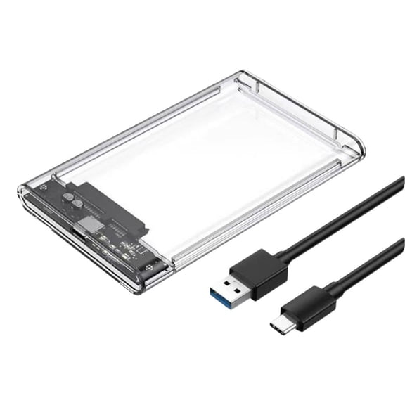 USB C to SATA Hard Drive Enclosure for 2.5 inch SSD/HDD, USB 3.0 External Case with UASP