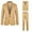 Khaki, variant on Clearance! Slim Fit Suits for Men, Men's Suits Solid Color Casual Trousers Suit Jacket Bottom Shirt Suit Three Piece Set Mens Formal Wear, Men's Suits, White L