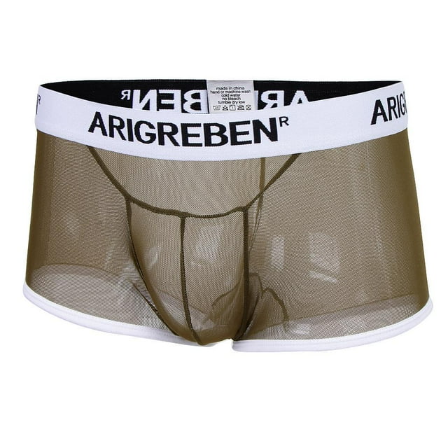 Calzoncillos transparentes transpirables de malla transparente para hombres Calzoncillos Calzoncillos l Hugo calzoncillos para hombre ropa interior