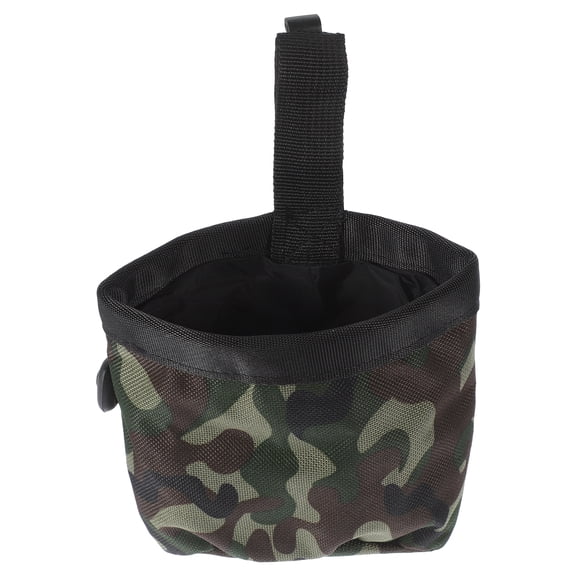 Green Dog Treat Pouch Bag for Storage Use Made of Oxford Cloth Large Capacity Easy to Carry