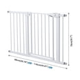 thumbnail image 3 of Puerta Seguridad Interior Expandible Reja Para Bebe Mascota Blanco, 3 of 6