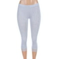 thumbnail image 2 of Salt Tree Women's Low Rise Lace Trim Hem Knit Mid Calf Legging Pants, 2 of 10