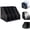 Black 4 Compartments, variant on Collapsible Magazine File Holder with 4 Vertical Compartments, Binder Holder for Desk, Desktop Binder Organizer for Notebook, Documents, Book, School Office Supplies(Black)