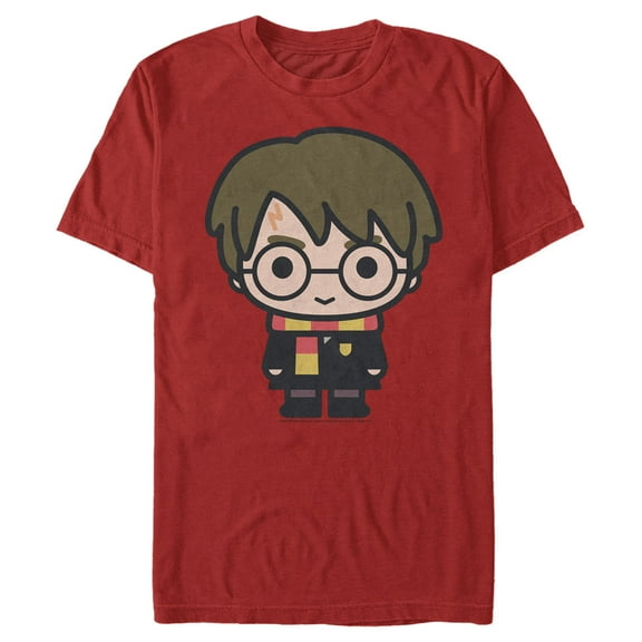 Men's Harry Potter Harry Kawaii Cutie  Graphic Tee Red 2X Large