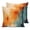 Orange Beige Blue, variant on Blue Teal Orange Pillow Covers 16x16 Set of 2, Colorful Vintage Minimalism Throw Pillow Covers Decorative Couch Cushion Cover, Microfiber Soft Square Pillowcases for Bedroom Living Room Sofa