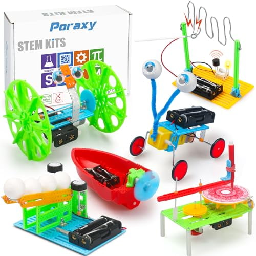 Purd Stem キット Poraxy 6 Set STEM Kits, Science Kits for Kids Age 5-7 8-12, DIY DC