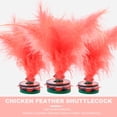thumbnail image 3 of CSChome Feather Shuttlecock Stable Base Kick Shuttlecock Bright Color Hand-eye Coordination Game Shuttlecock, 3 of 7