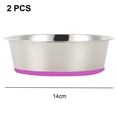 thumbnail image 2 of Stainless Steel Dog Bowls (2 Pack) | Non-Slip Rubber Bottom and No Spill Design.for Small Pet, 2 of 5