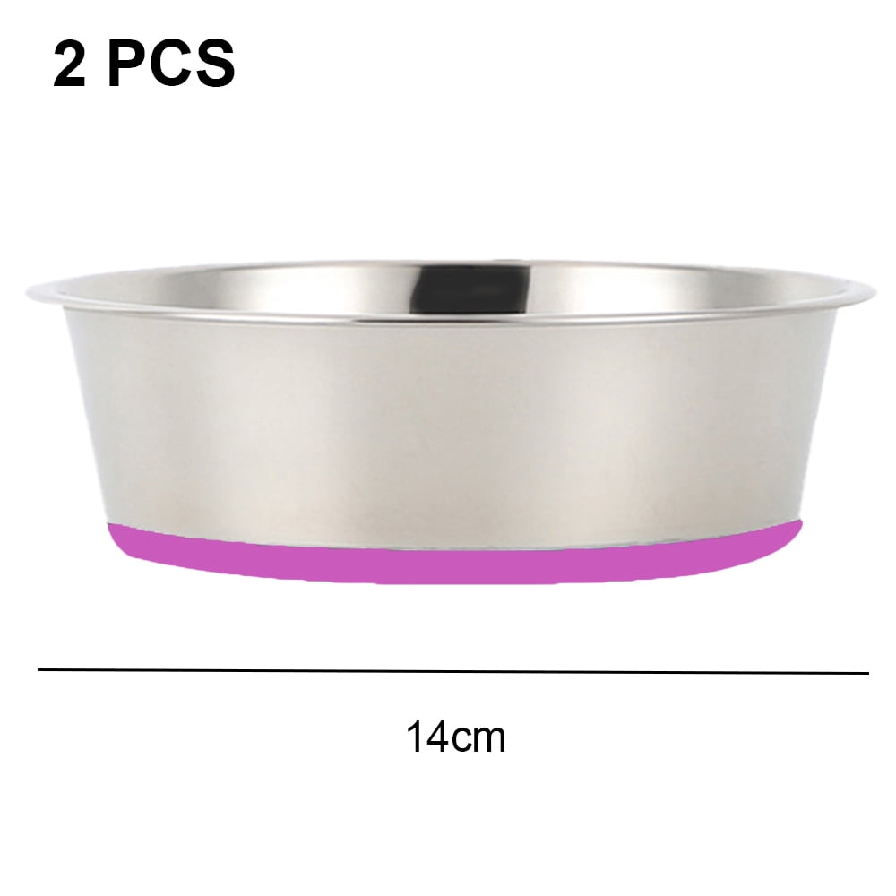 Dog bowls with rubber bottoms discount
