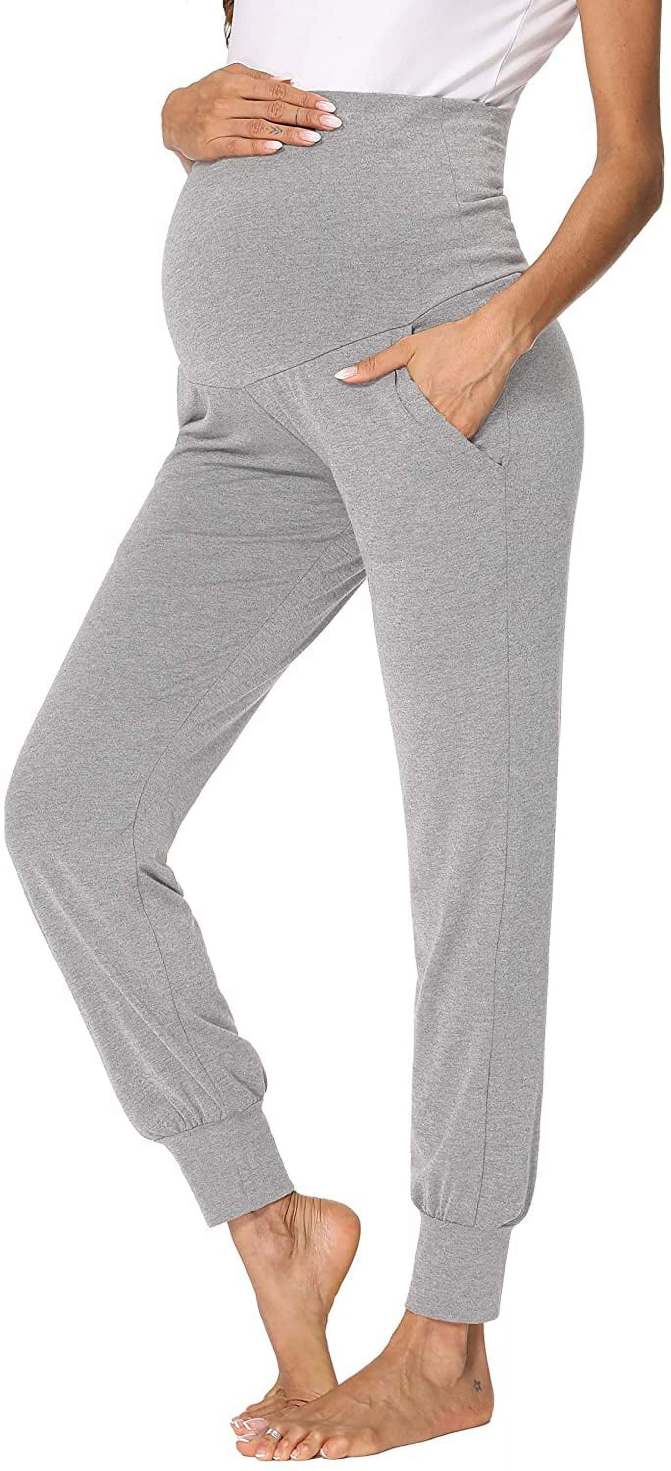 Pantalones de maternidad para mujer Embarazo Salon Yoga Pijamas Jogger Pantalones con bolsillos Adepaton CJWUS 4723 Walmart en linea