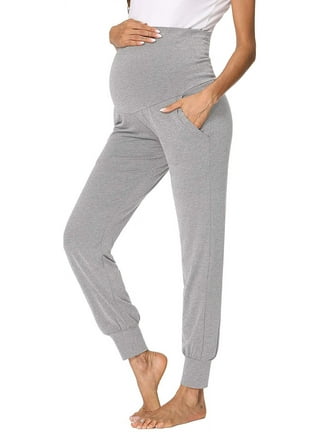 Women's Maternity Pants High Waisted Lounge Workout Pants Casual