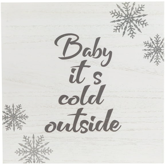 Northlight 11.75" Glittered "Baby It's Cold Outside" Christmas Wall Sign