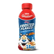 Nestle Sensations Frosted Flakes Cereal Flavored, Low-Fat Milk, Ready-to-Drink, 14 fl oz, 1 Bottle