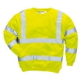thumbnail image 2 of Portwest B303 High Visibility Reflective Sweatshirt Yellow, Medium, 2 of 3