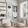 thumbnail image 3 of Póster blanco y negro de Halloween, impresión artística de esqueleto potable de paz, pintura en lienzo de calabaza aterradora, imagen de pared moderna, decoración del hogar para habitación, 3 of 4