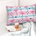 thumbnail image 6 of Vsdgher Pink Striped Flamingo Print Pillow Cases -Iconic Collection Pillowcases -Extra Soft, Not easy to deform,not pilling Export quality, 6 of 8