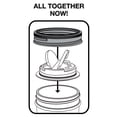 thumbnail image 3 of Juego de 2 tapas de especias para tarros de cristal de Jarware, color negro y blanco, 3 of 9