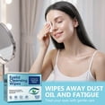 thumbnail image 5 of Eyelid Cleansing Wipes, Makeup Remover Wipes Gentle Eyelid Wipes Leave-on Eye Wipes for Dry Tired Eyes with Aloe 100 PCS, 5 of 9