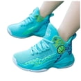 thumbnail image 5 of enyan Kids Shoes Boys Girls Breathable Soft Athletic Basketball Shoes (Little Kid/Big Kid) Blue,1, 5 of 6
