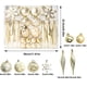 thumbnail image 3 of Bolas de Navidad 40 piezas, esferas de metal de acero, decoraciones para árbol de Navidad, adornos de Navidad para colgar, para hogar, bolas de Navidad de metal de acero, bolas de Navidad de, 3 of 9
