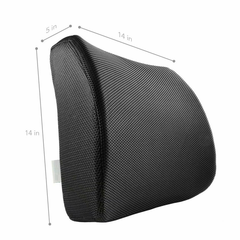  CushZone Seat Cushion, Lumbar Support Pillow with Adjustable  Strap-Chair Cushions for Sciatica Pain Relief-with Washable Cover Memory  Foam for Car, Travel and Wheelchair-Black : Home & Kitchen