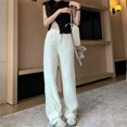 thumbnail image 3 of ZOENOVA Harajuku Cargo Jean Street Fashion Women's Pantalones Baggy Straight Jeans Loose Retro Y2K Versatile Denim Trousers, 3 of 5
