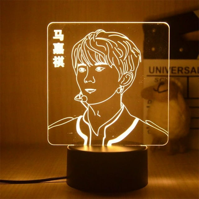 Luz nocturna LED 3D que cambia de color para tiendas de campaña para niños Ma Jiaqis