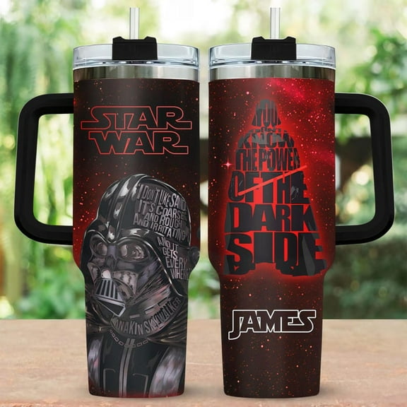Darth Vader Tumbler 40 Oz, Star Wars Tumbler Cup, Disney Movie Coffee Tumbler, Insulated Tumbler, Father's Day Gift For Dad Him