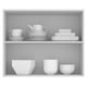 thumbnail image 5 of Alacena 2 Puertas 2 Compartimentos Madesa 80 Cm Marron G258009BGL, 5 of 8
