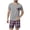 Gray#01, variant on Pajama Sets for Men Set Crew Neck Short Sleeve Lightweight Shirts Short Pants Sets Men Stripe Casual Home Sleepwear Summer Leisure Loungewear 2pcs Sets