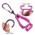 thumbnail image 3 of Uxcell Glove Keeper, Gloves Helmet Grabber Catcher Clips Holder, Pink 4 Pack, 3 of 5